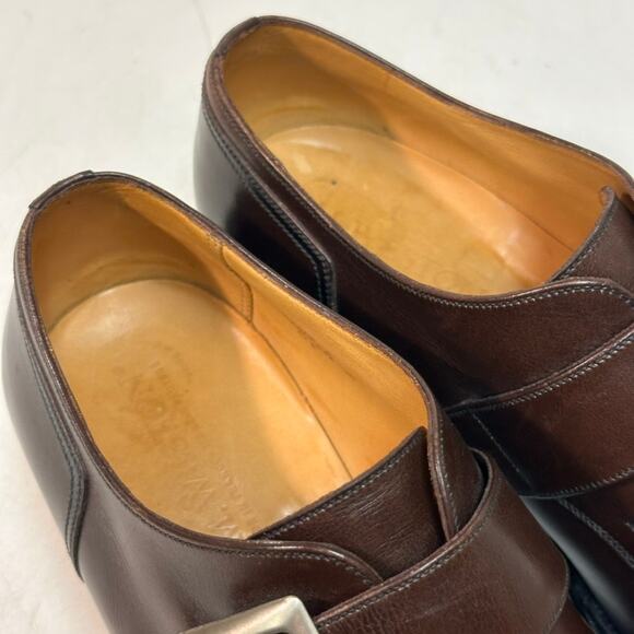 EUC J.M. Weston Beauborg Single Monk Strap Cap Toe Derby France UK 6.5 / US 7.5 main image 9